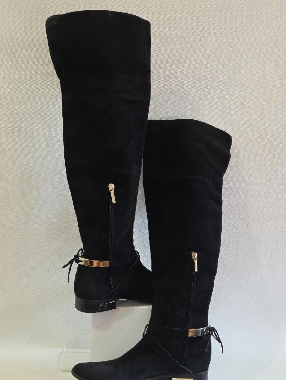 Black Chrisrian Dior Suede Boots Size 39